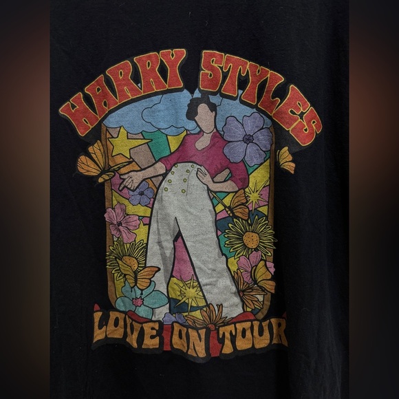 Harry Styles 2021 Love On Tour tee tshirt merch concert flowers floral colorful - Picture 6 of 7
